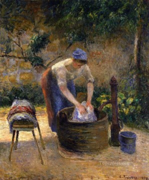 Camille Pissarro Painting - the laundry woman 1879 Camille Pissarro